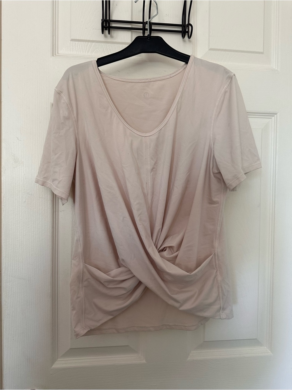 Lululemon Crescent Twist-Front Short Sleeve Top - Pale Blush